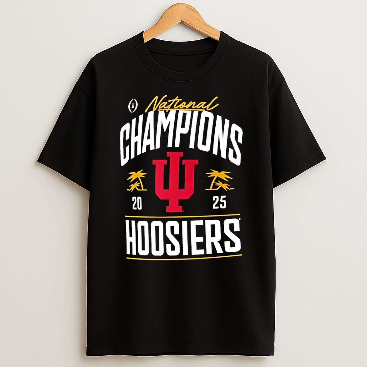Indiana Hoosiers College Football Playoff National Champions 2025 Logo T Shirt