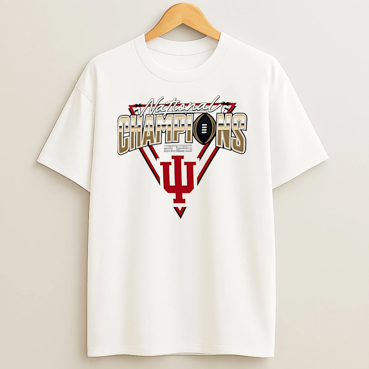 Indiana Hoosiers Football 2025 Cfp National Champions Precision Pass T Shirt