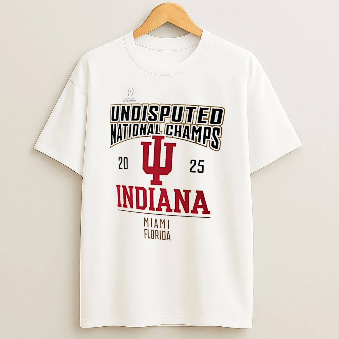 Indiana Hoosiers Football 2025 Cfp National Champions Undisputed T Shirt