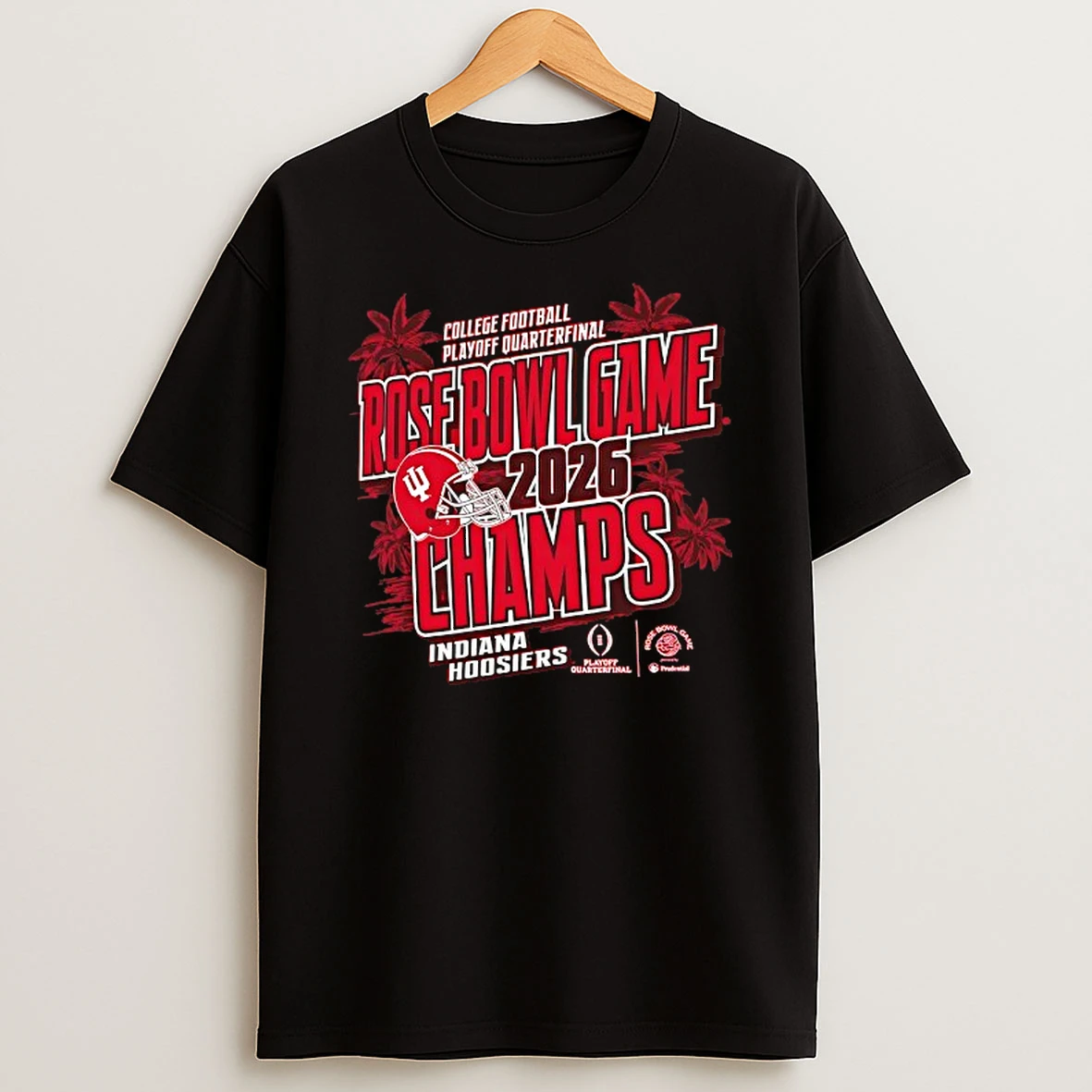 Indiana Hoosiers Football 2026 Cfp Quarterfinal Rose Bowl Game Champs T Shirt