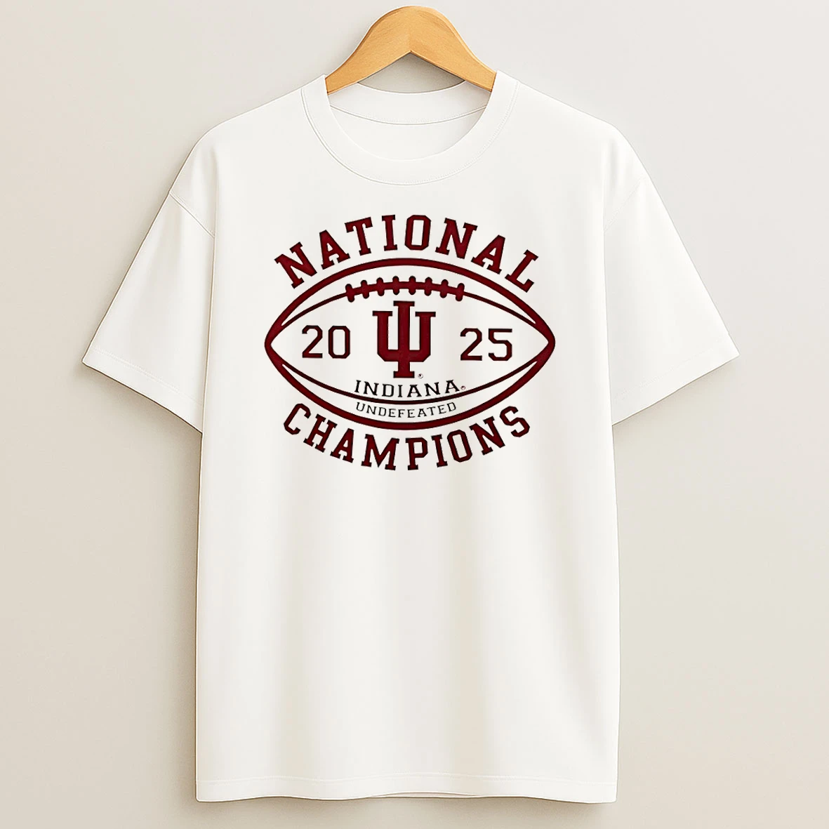 Indiana Hoosiers Football 2026 National Champions Indiana Undefeated College Playoffs T Shirt