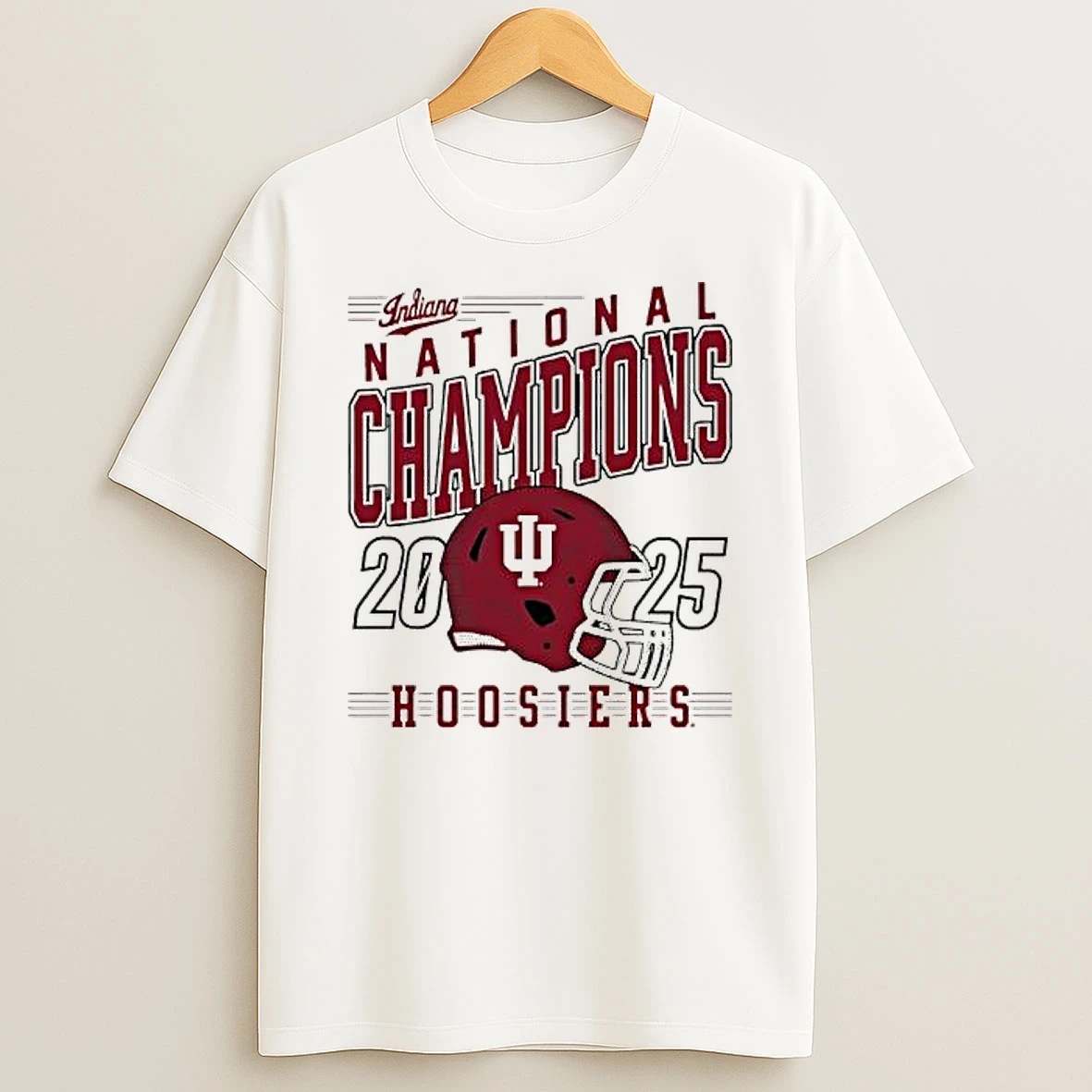 Indiana Hoosiers Football National Champions 2025 Helmet T Shirt