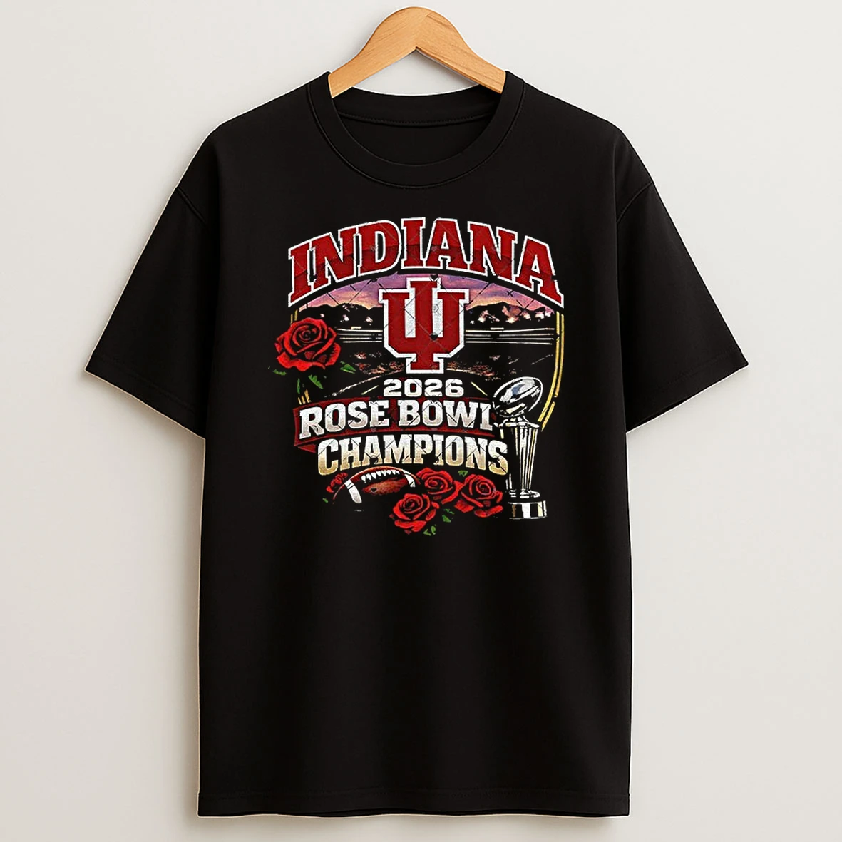 Indiana Hoosiers Football Rose Bowl Champions Peach Bowl Game 2026 T Shirt