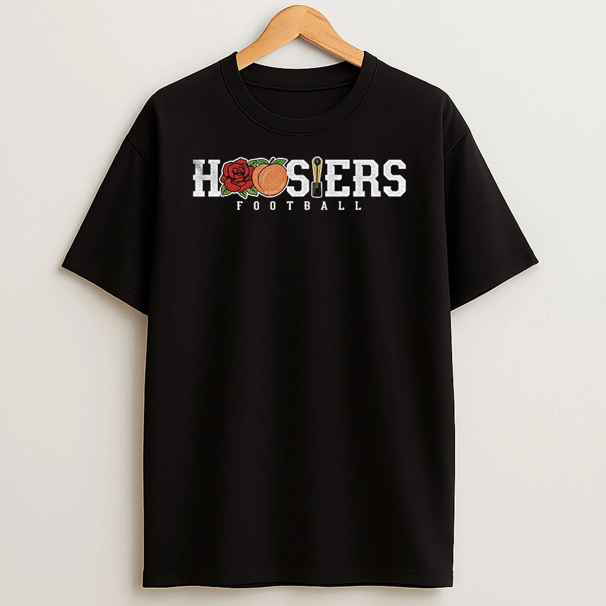 Indiana Hoosiers Football Rose Peach National Champions 2026 Game Day T Shirt