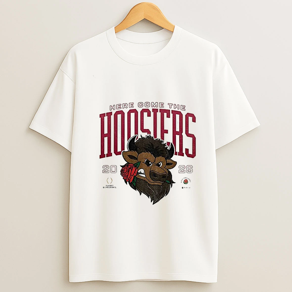 Indiana Hoosiers Football Here Come The Hoosiers Rose Bowl Game 2026 T Shirt