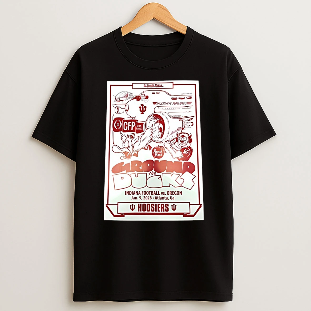 Indiana Hoosiers Indiana Football Vs Oregon Ground The Ducks T Shirt