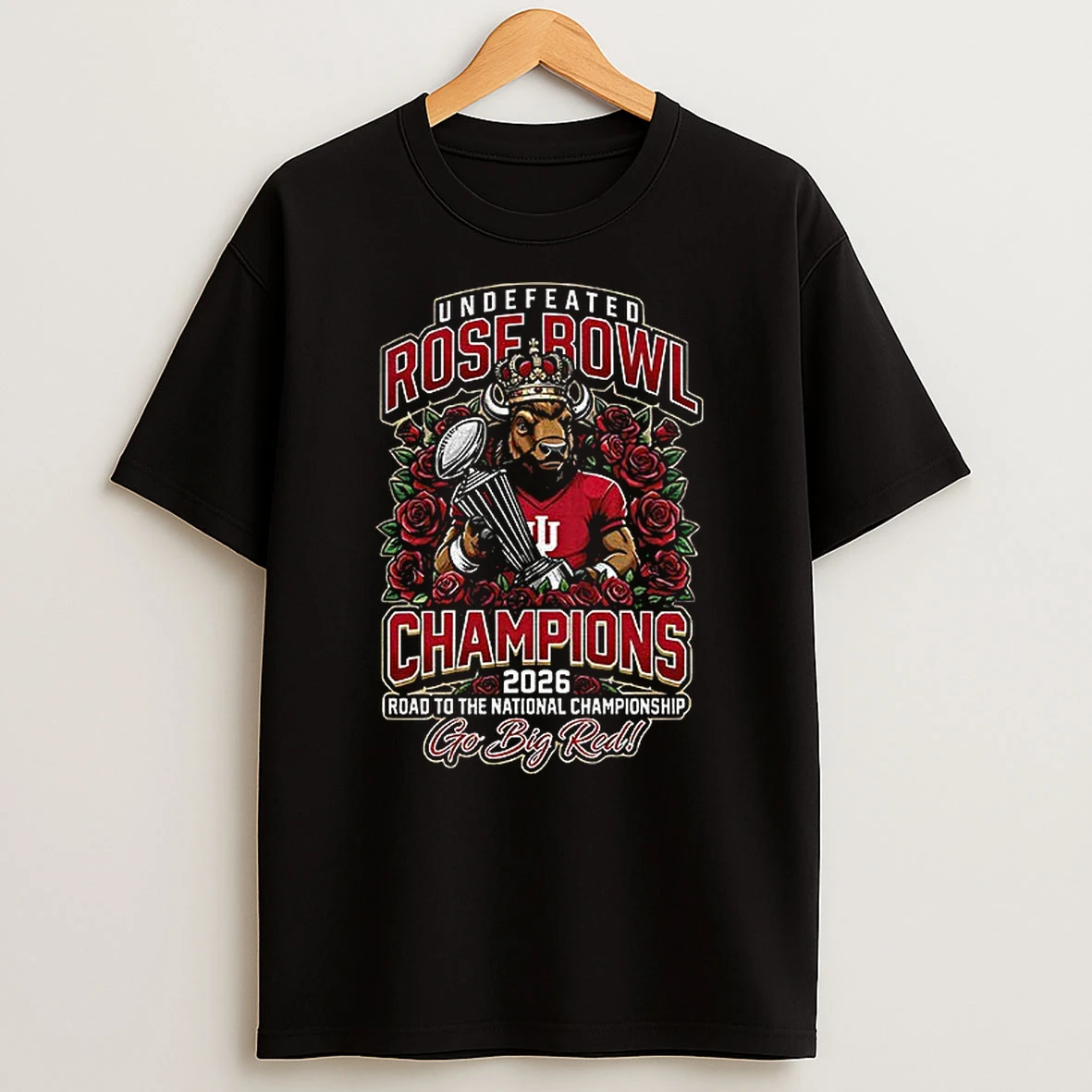 Indiana Hoosiers Indiana Rose Bowl Champions 2025 2026 Cfp Quarterfinal Rose Bowl Champs T Shirt