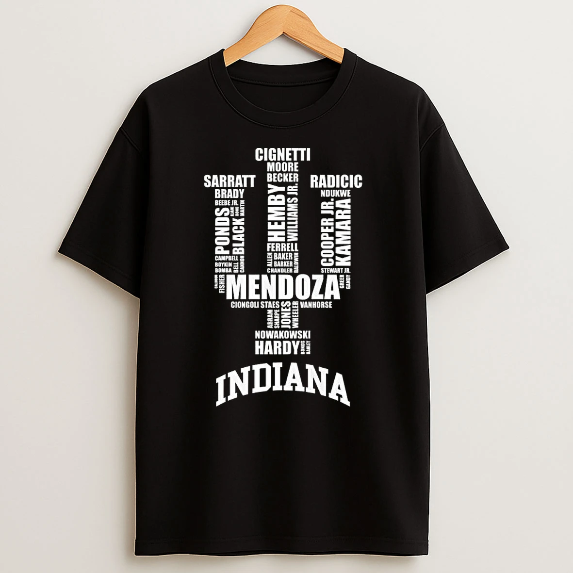 Indiana Hoosiers Logo Names Players 2026 T Shirt