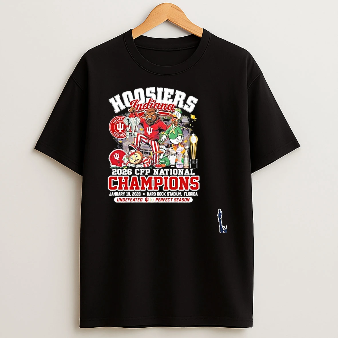 Indiana Hoosiers Mascot Beat All Team National Champions T Shirt