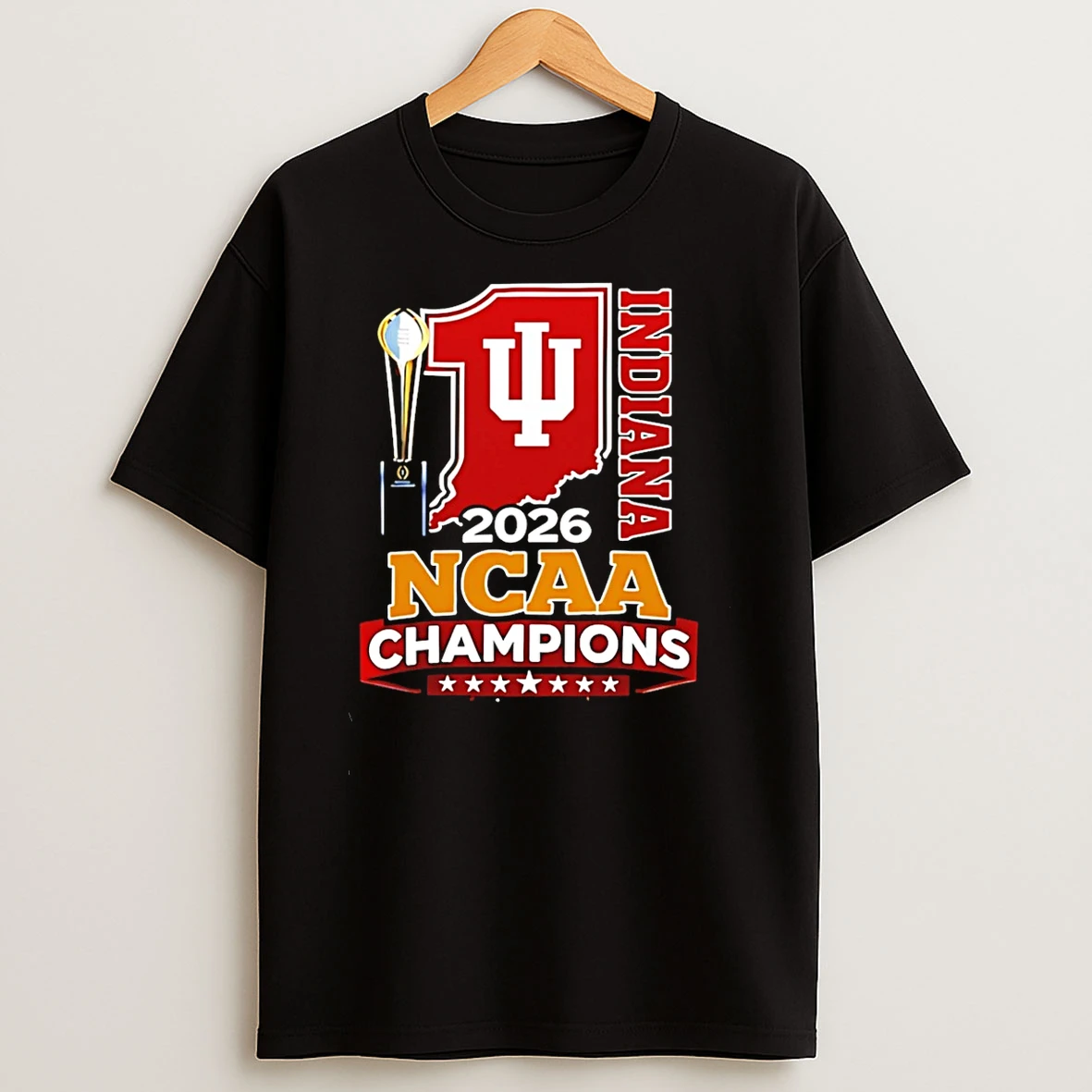 Indiana Hoosiers Ncaa 2026 Cfp National Champions Logo T Shirt