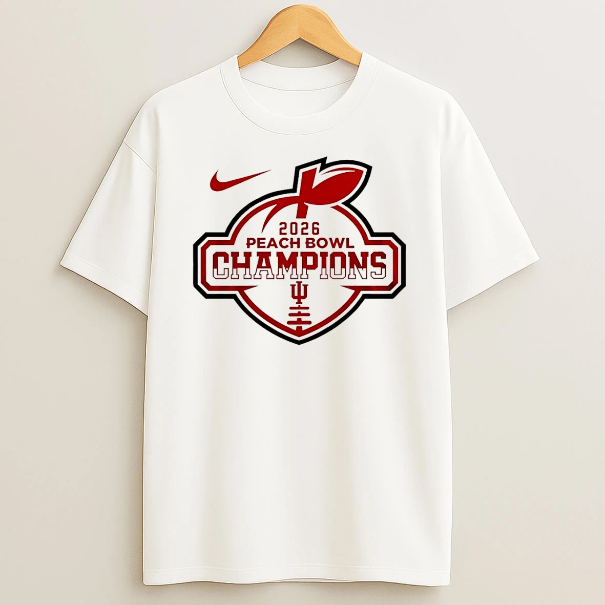 Indiana Hoosiers Ncaa 2026 Peach Bowl Champions T Shirt