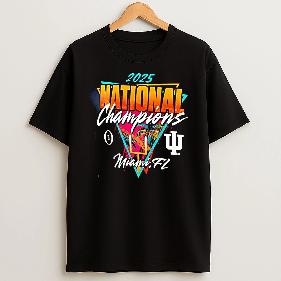 Indiana Hoosiers National Champions 2025 Florida Vice Graphic T Shirt
