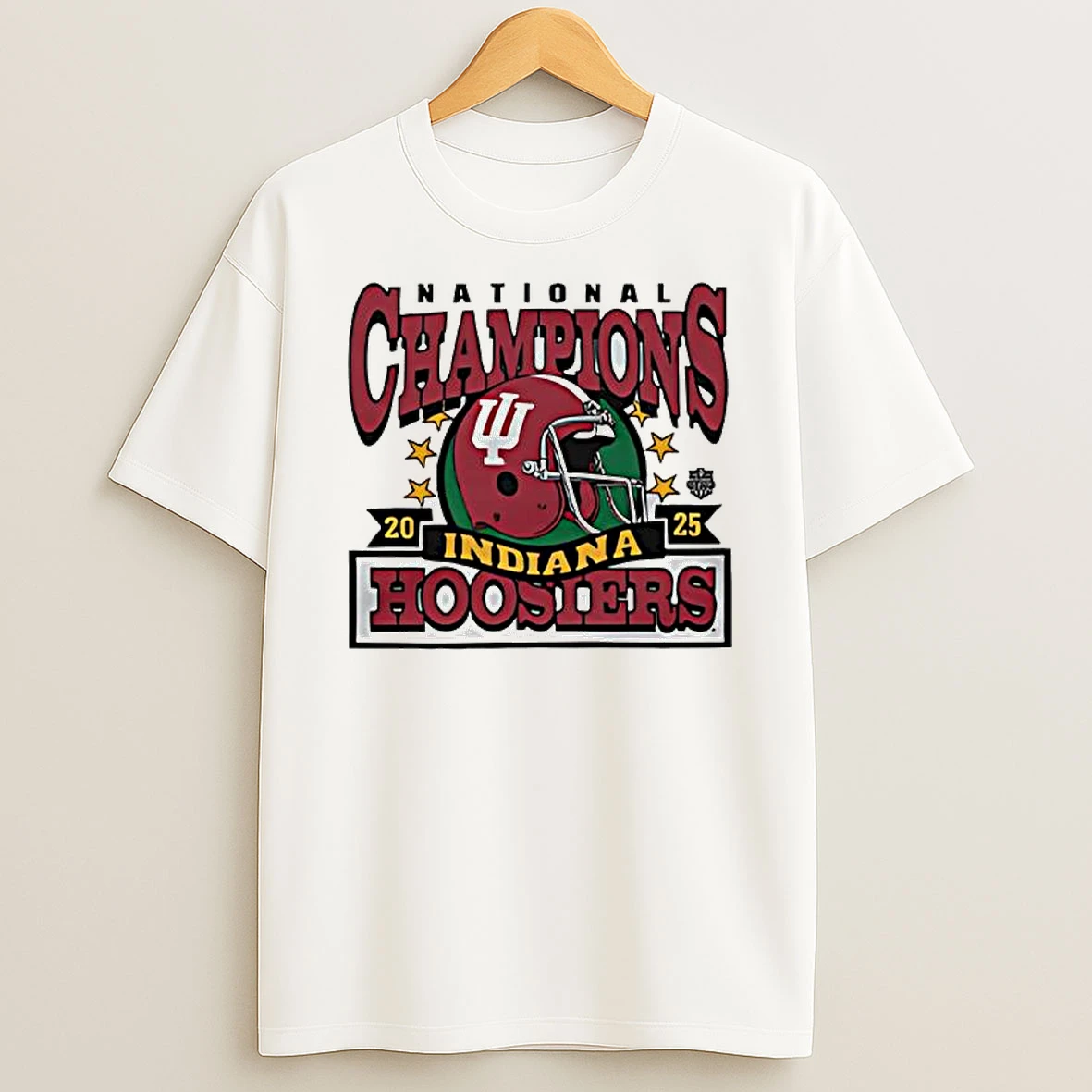 Indiana Hoosiers National Champions 2025 Helmet Graphic T Shirt