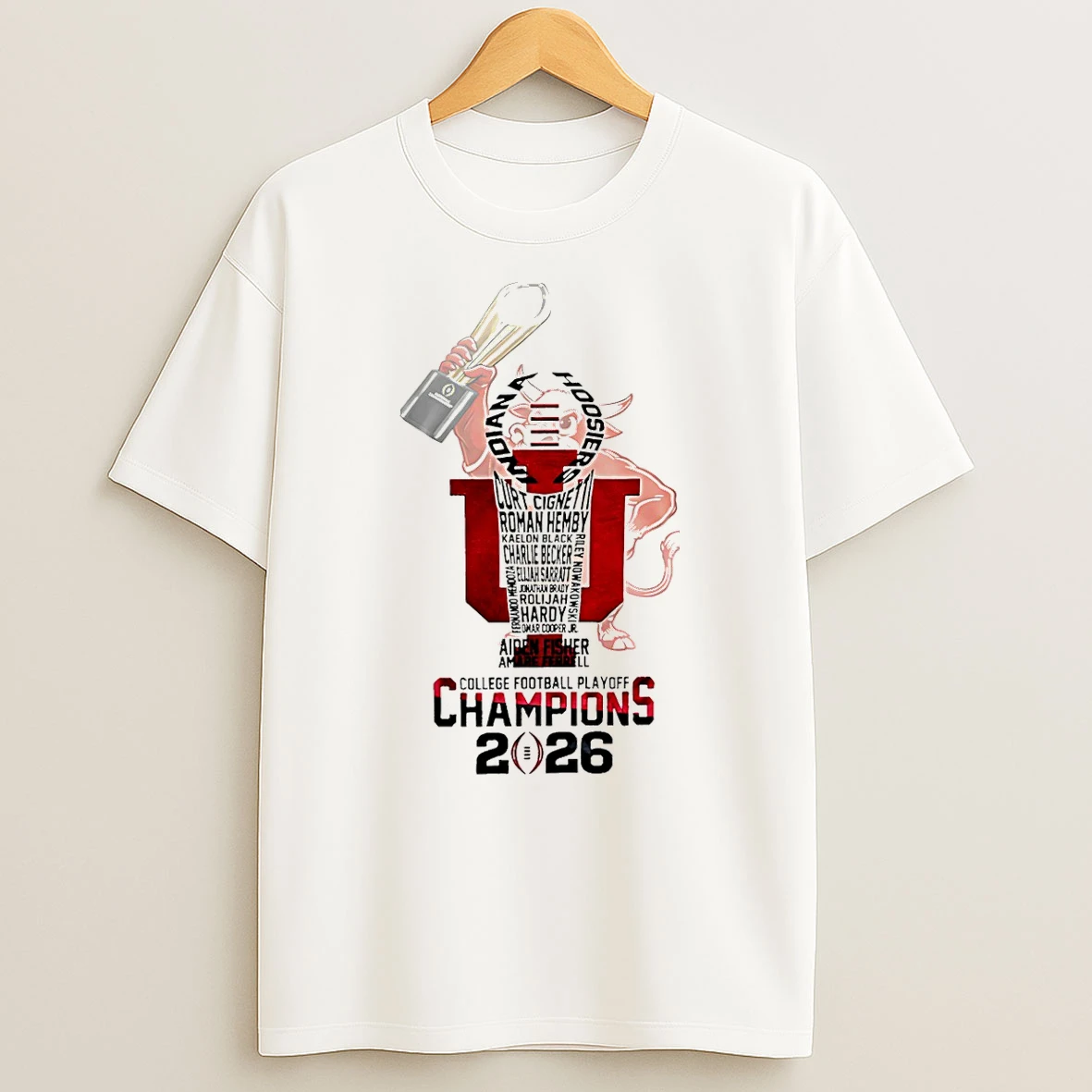 Indiana Hoosiers National Champions 2026 First Time Trophy T Shirt