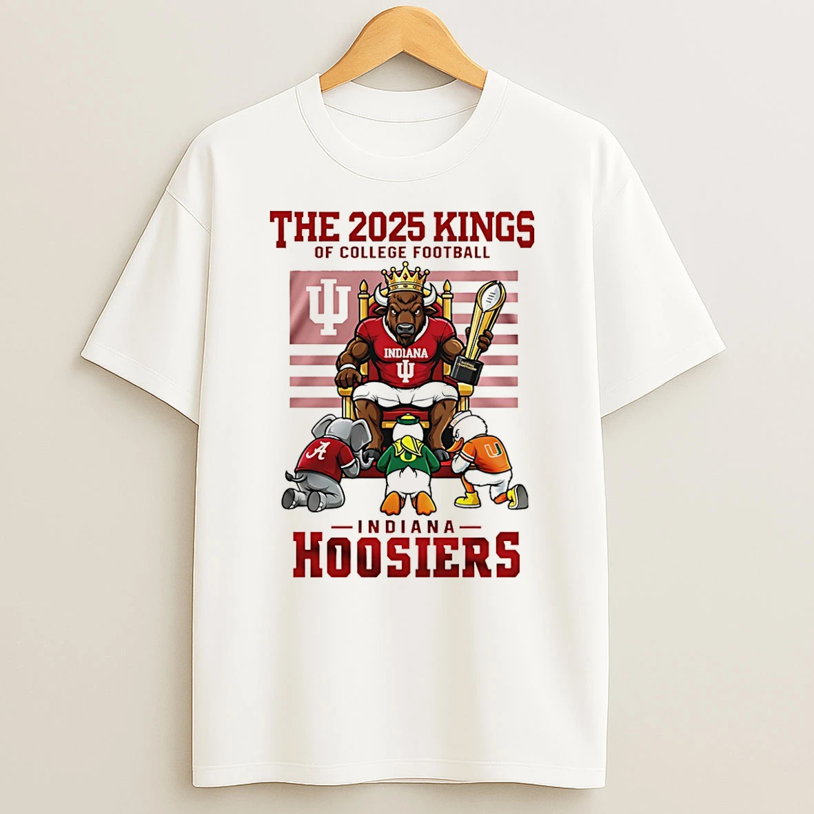 Indiana Hoosiers National Champions The 2025 King Of College Football T Shirt