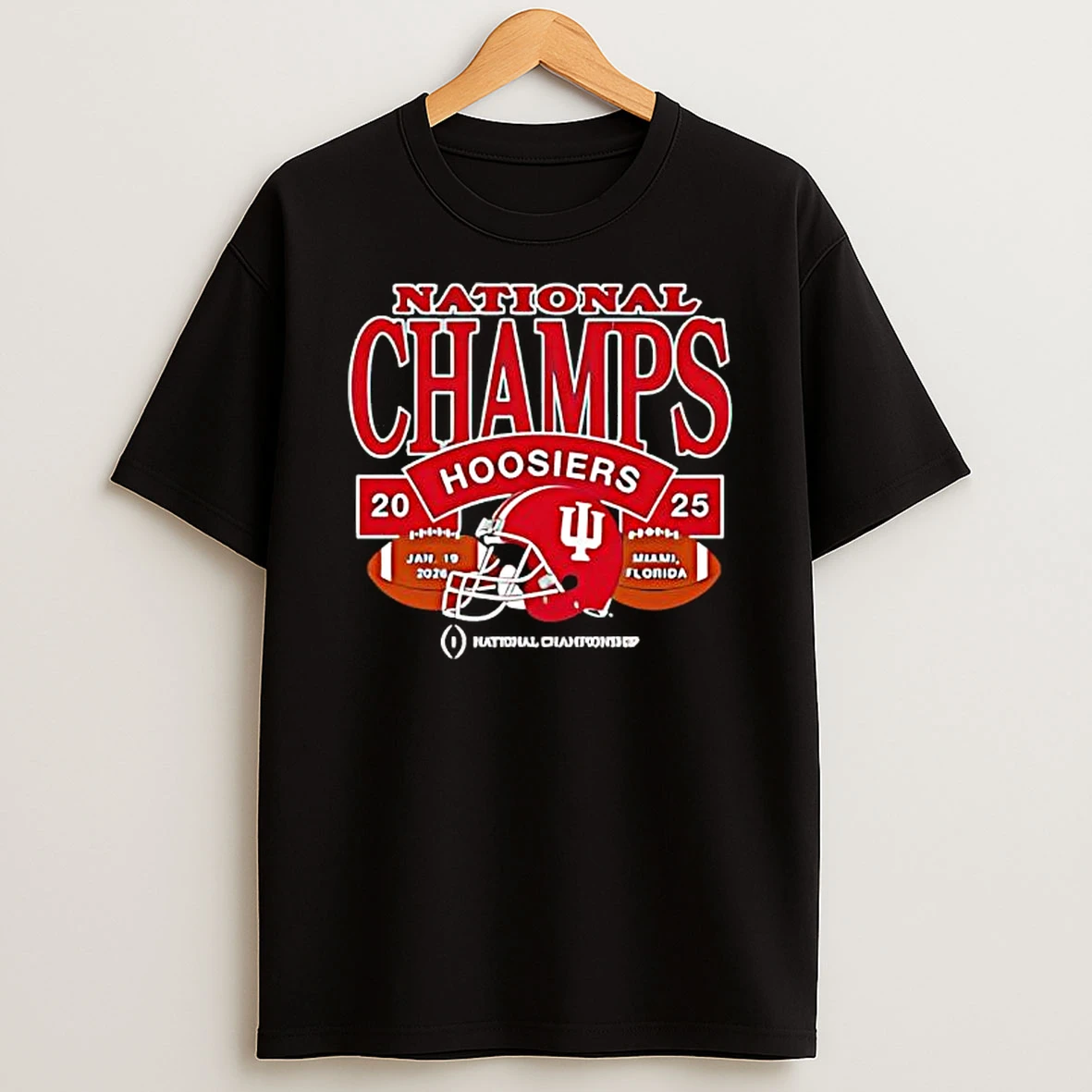 Indiana Hoosiers National Champs 2025 Football Graphic T Shirt