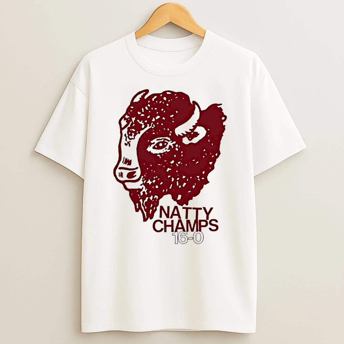 Indiana Hoosiers Natty Champs 16 0 Bison T Shirt