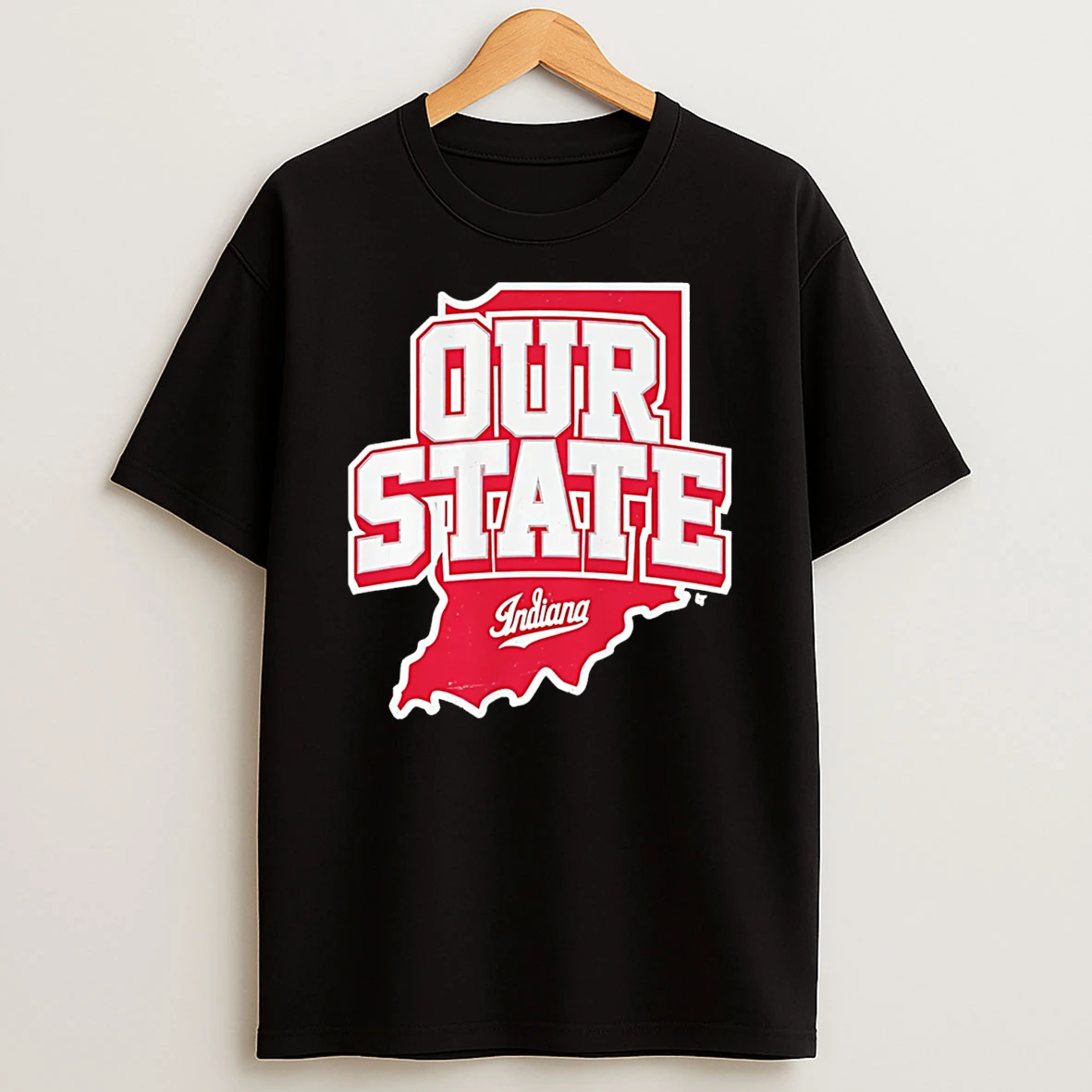 Indiana Hoosiers Our State Map T Shirt