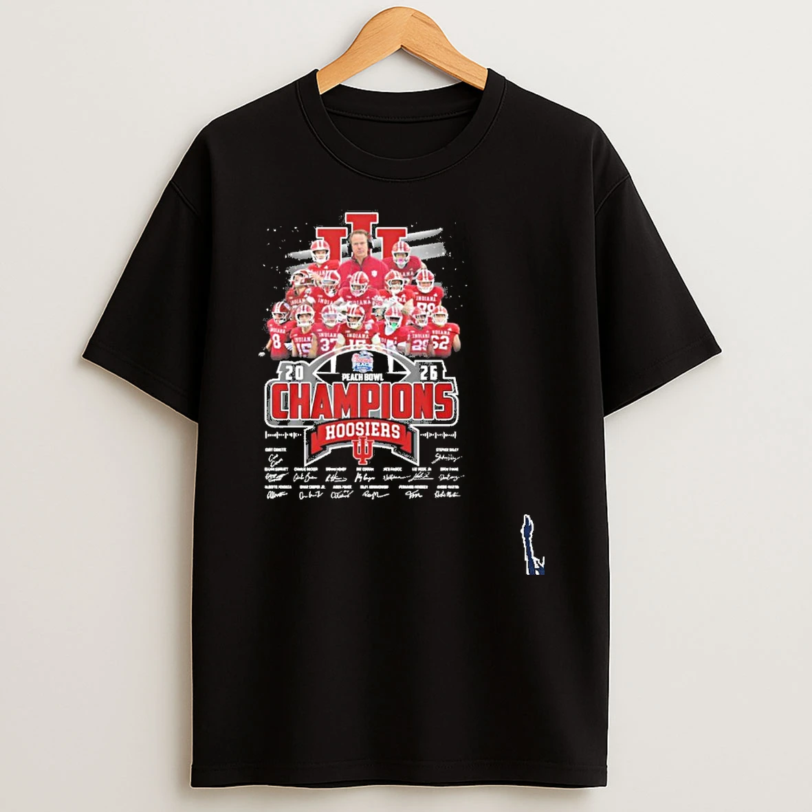 Indiana Hoosiers Peach Bowl Champions Team T Shirt