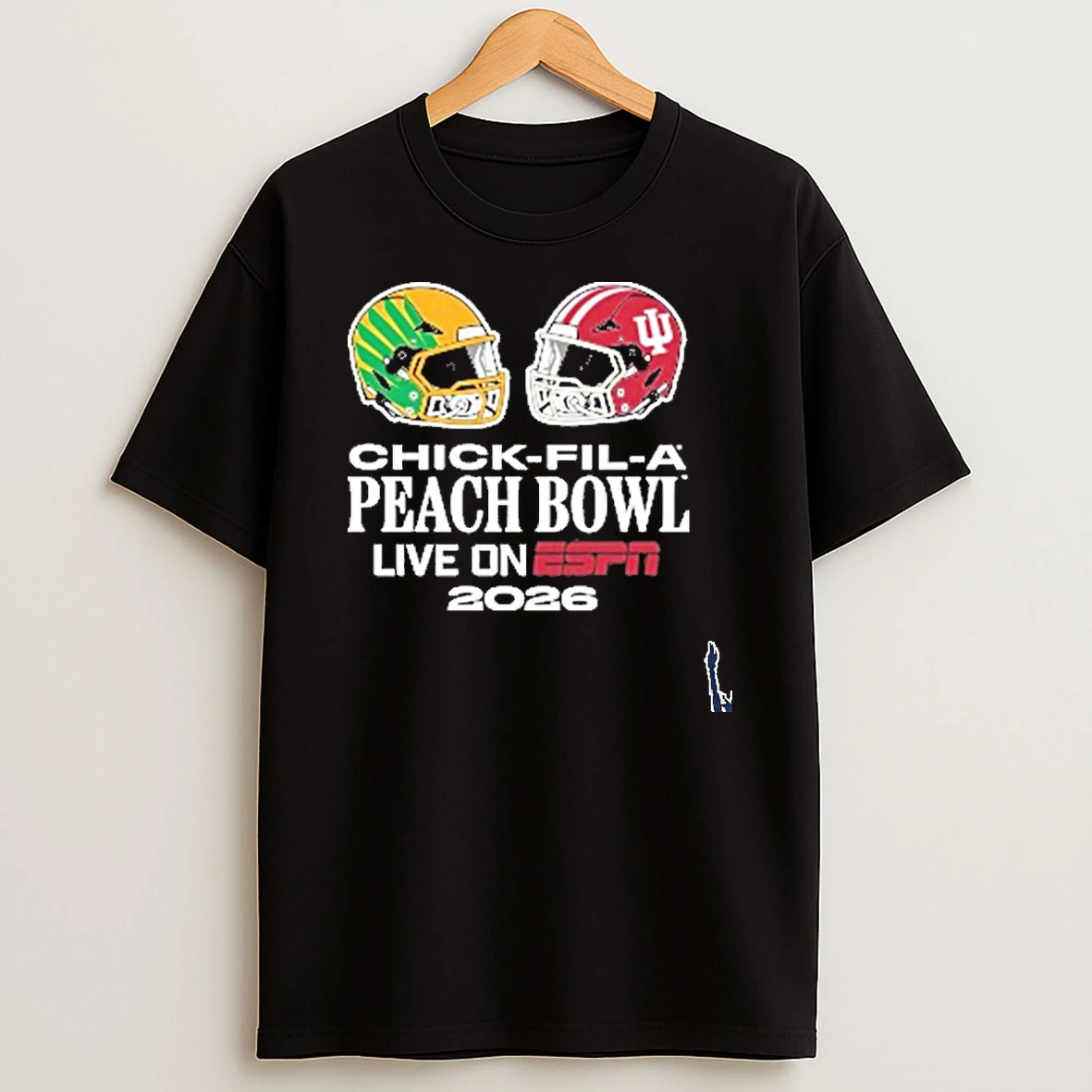 Indiana Hoosiers Peach Bowl Stadium Match Up Vs Oregon T Shirt