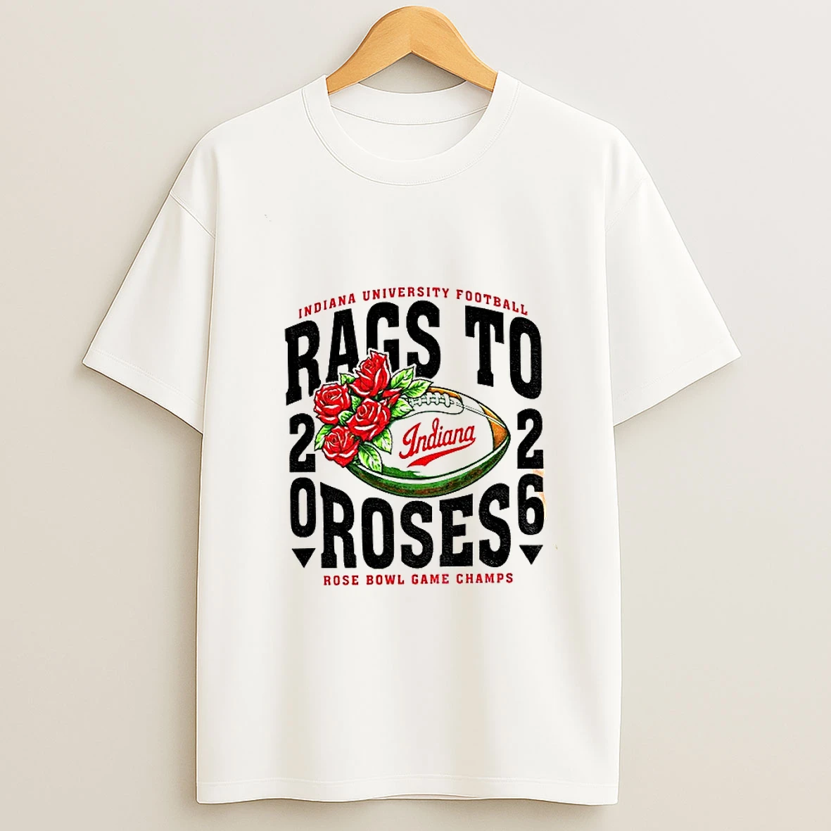 Indiana Hoosiers Rags To Roses Game Champs T Shirt