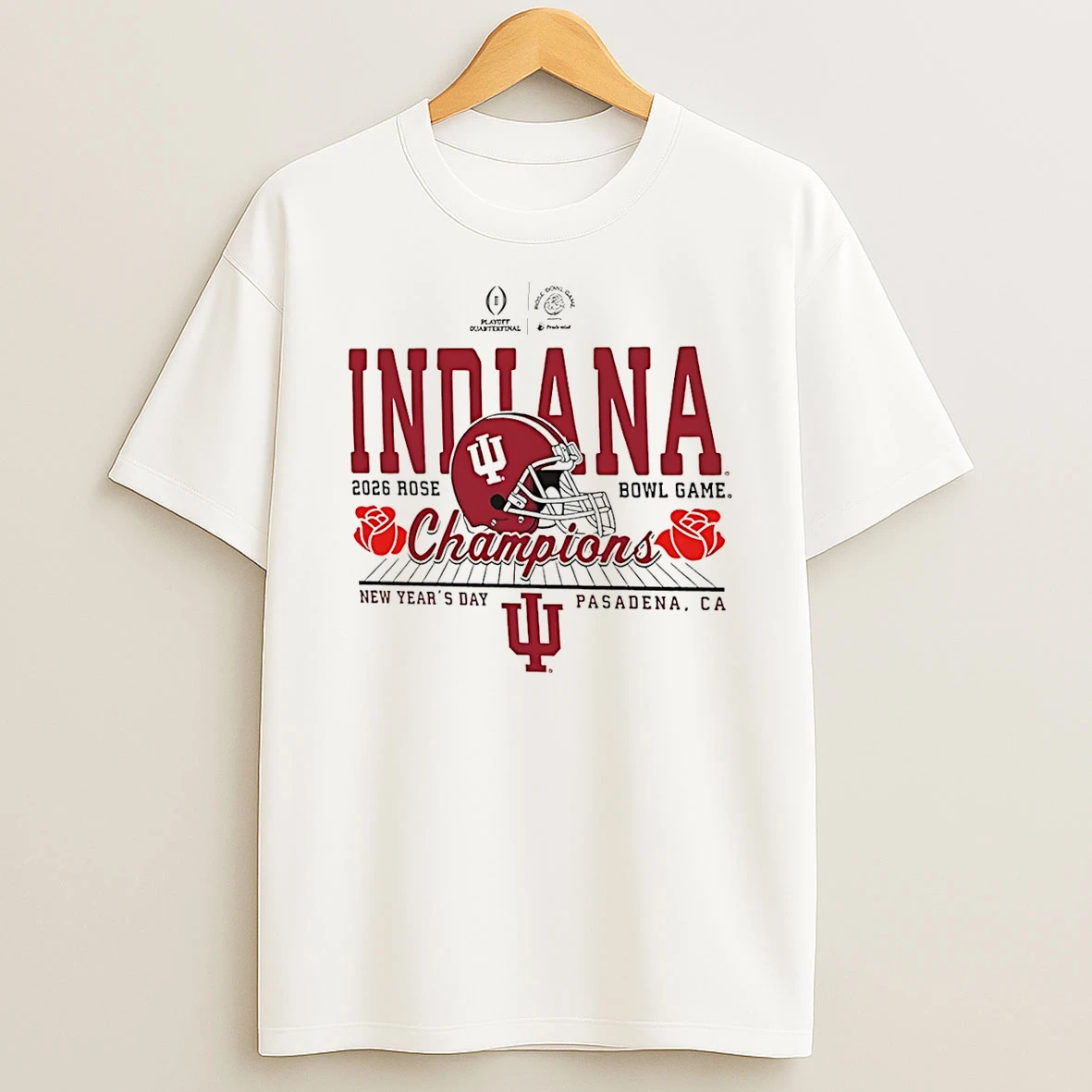 Indiana Hoosiers Rose Bowl Champions 2026 Helmet T Shirt