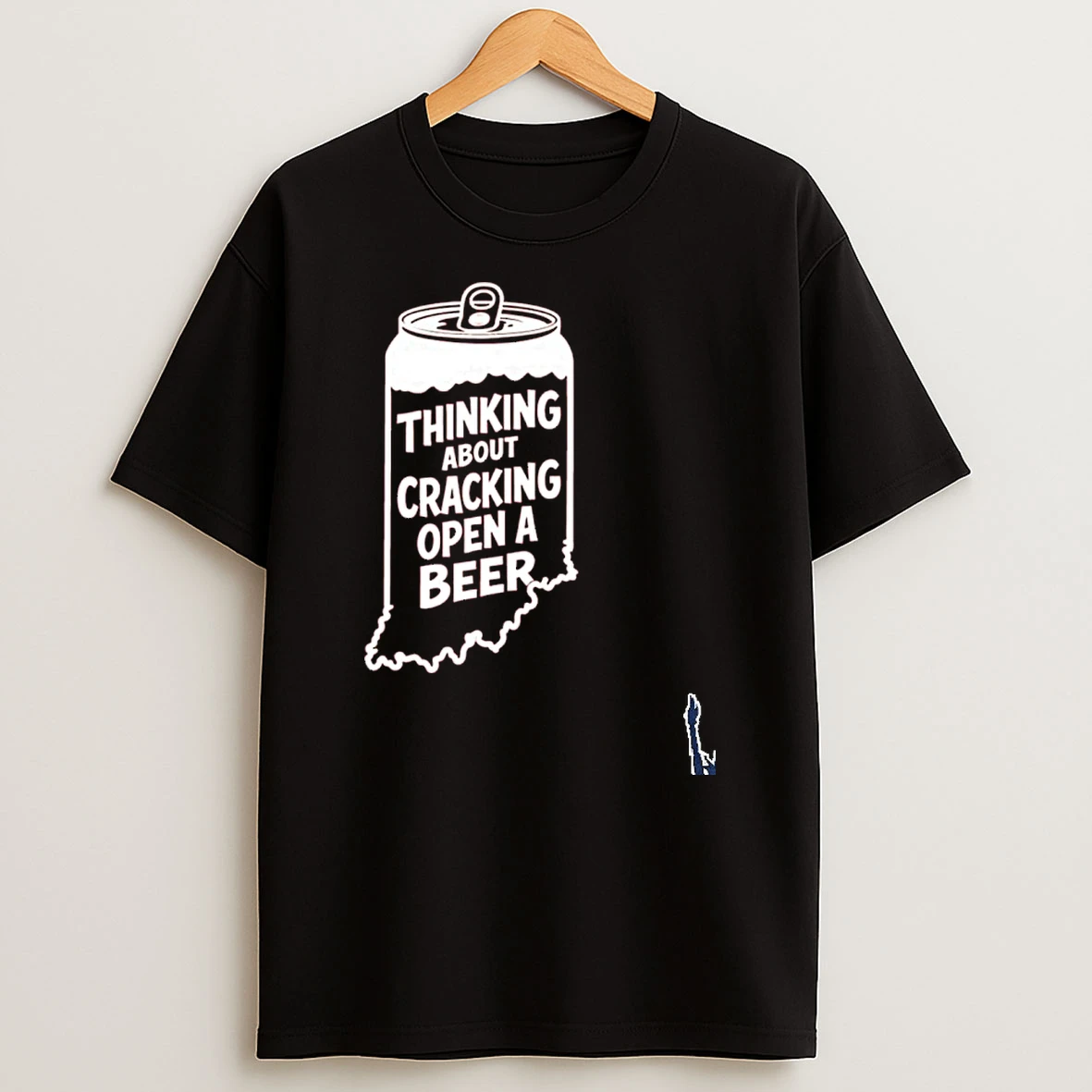 Indiana Hoosiers Thinking About Cracking Open A Beer T Shirt