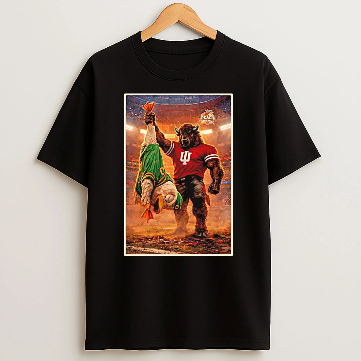 Indiana Hoosiers Beat Oregon Ducks Peach Bowl Victory T Shirt