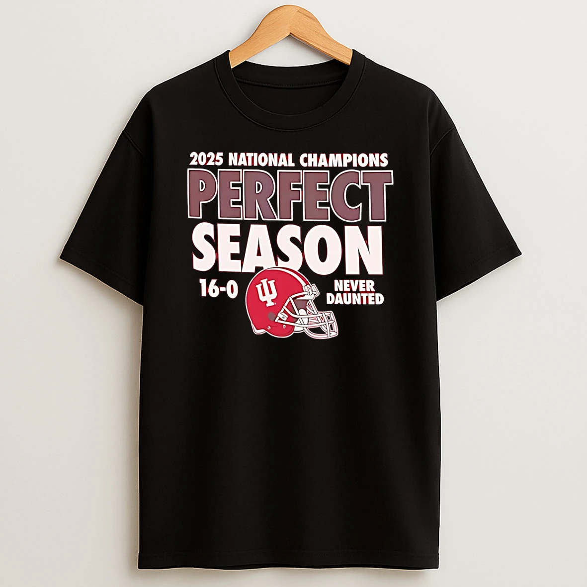 Indiana Hoosiers Football 2025 College Football National Champions 16 0 Undefeated T Shirt