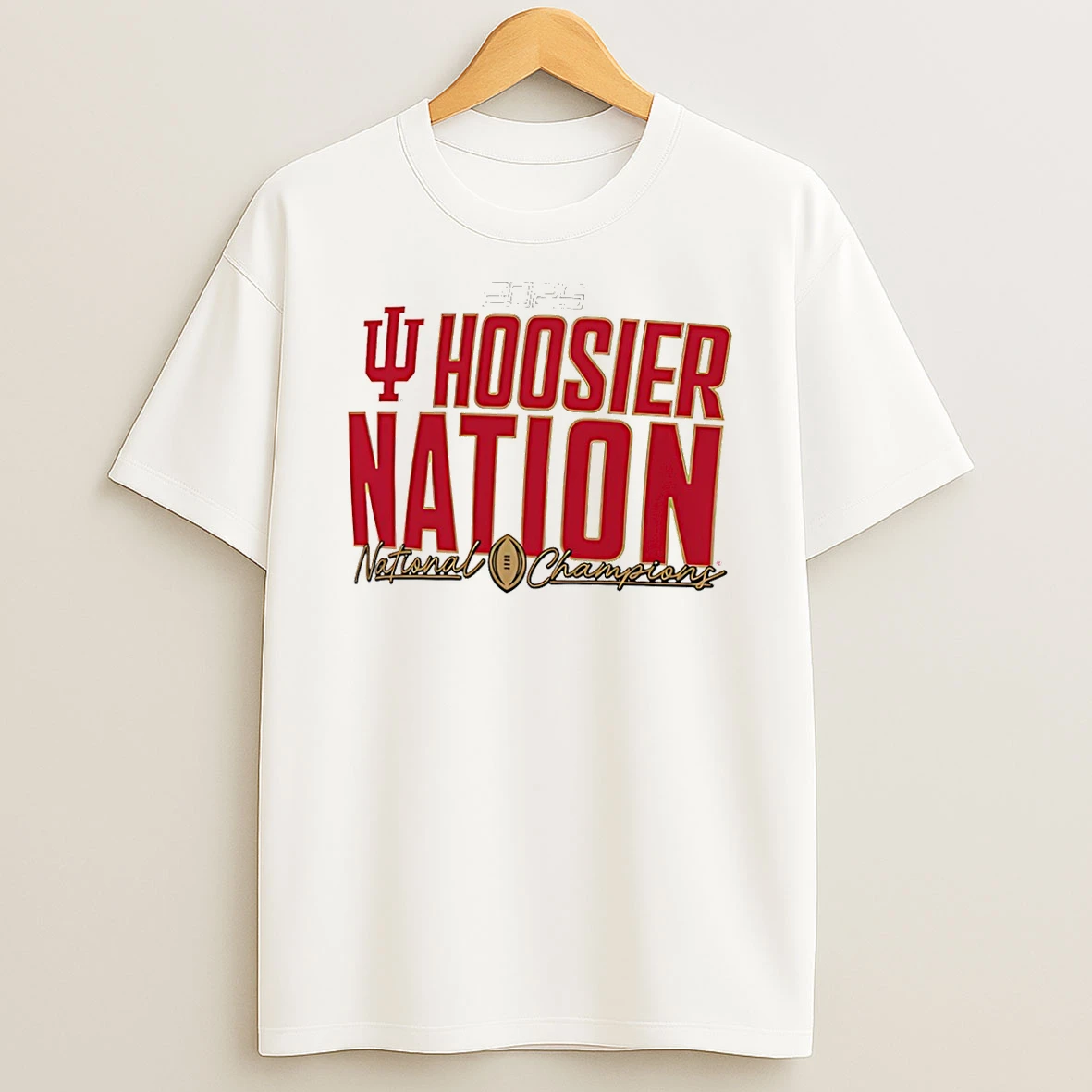 Indiana Hoosiers Football Cfp National Champions 2025 Run Stopper Mantra T Shirt