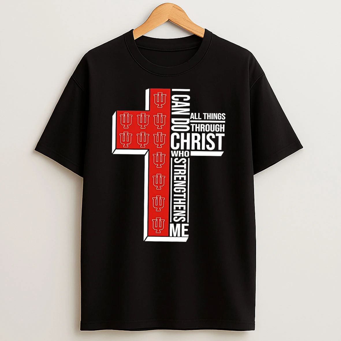 Indiana Hoosiers Womens Basketball I Can All Things Do Through Christ Who Strengthens Me T Shirt