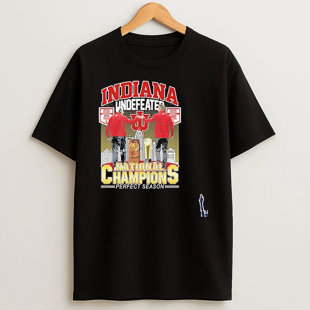 Indiana Undefeated Player Signature National Champions Perfect Season T Shirt