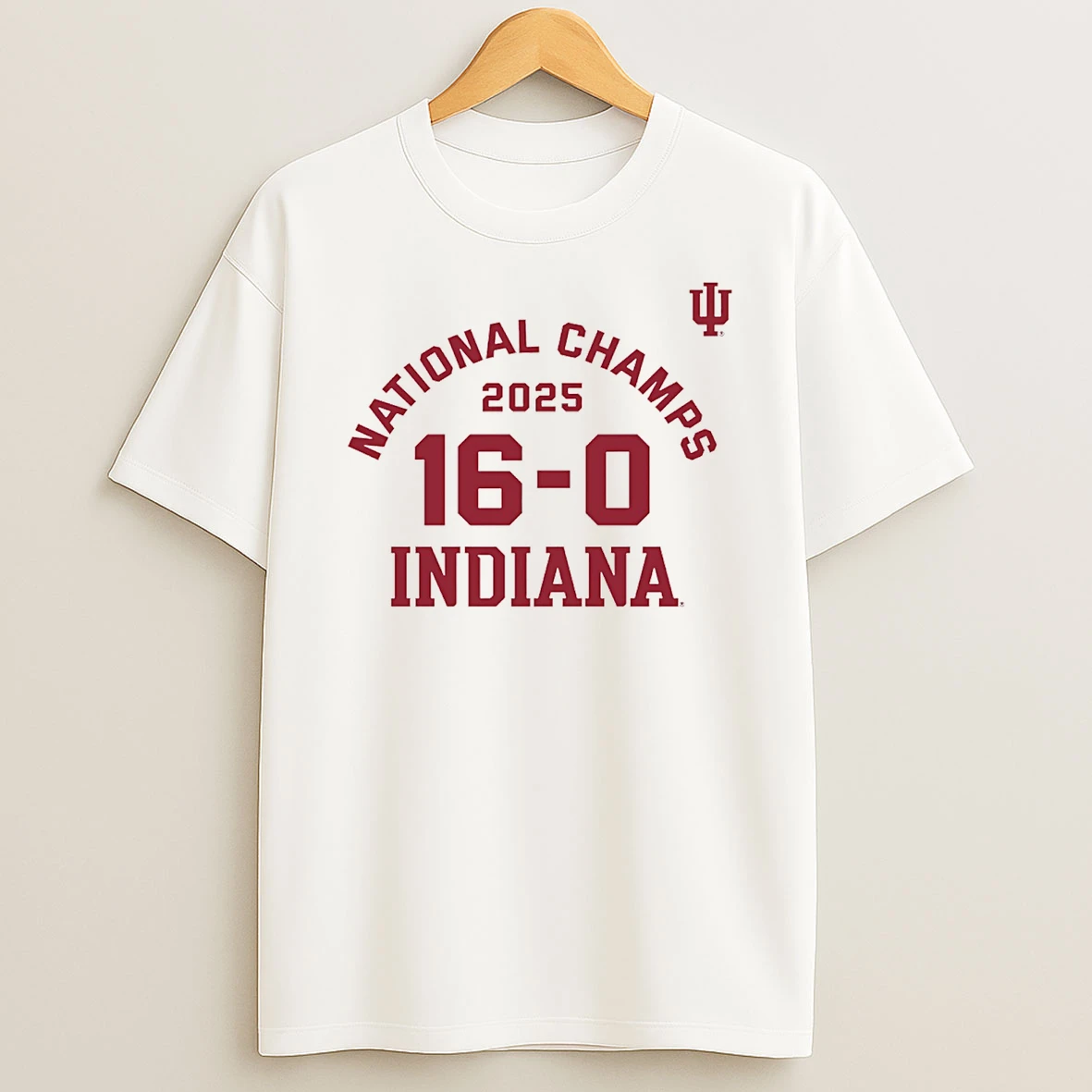Indiana Football National Champions 2025 16 0 T Shirt