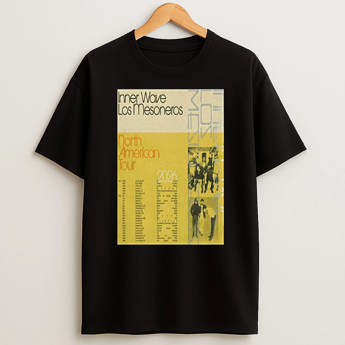 Inner Wave Los Mesoneros North American Tour 2026 T Shirt