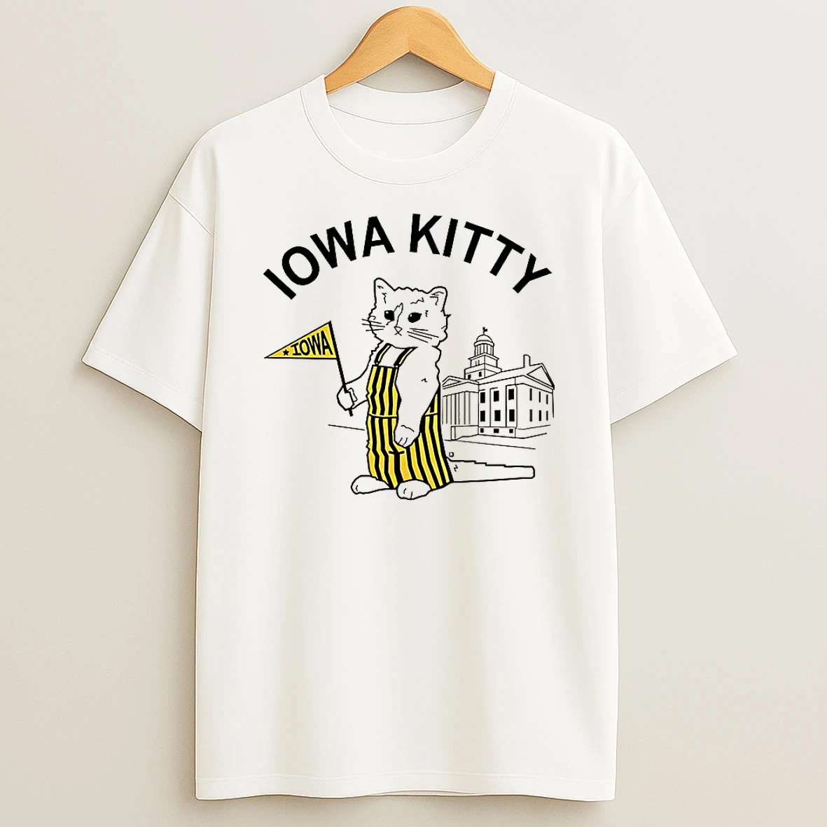 Iowa Kitty Campus Sketch T Shirt