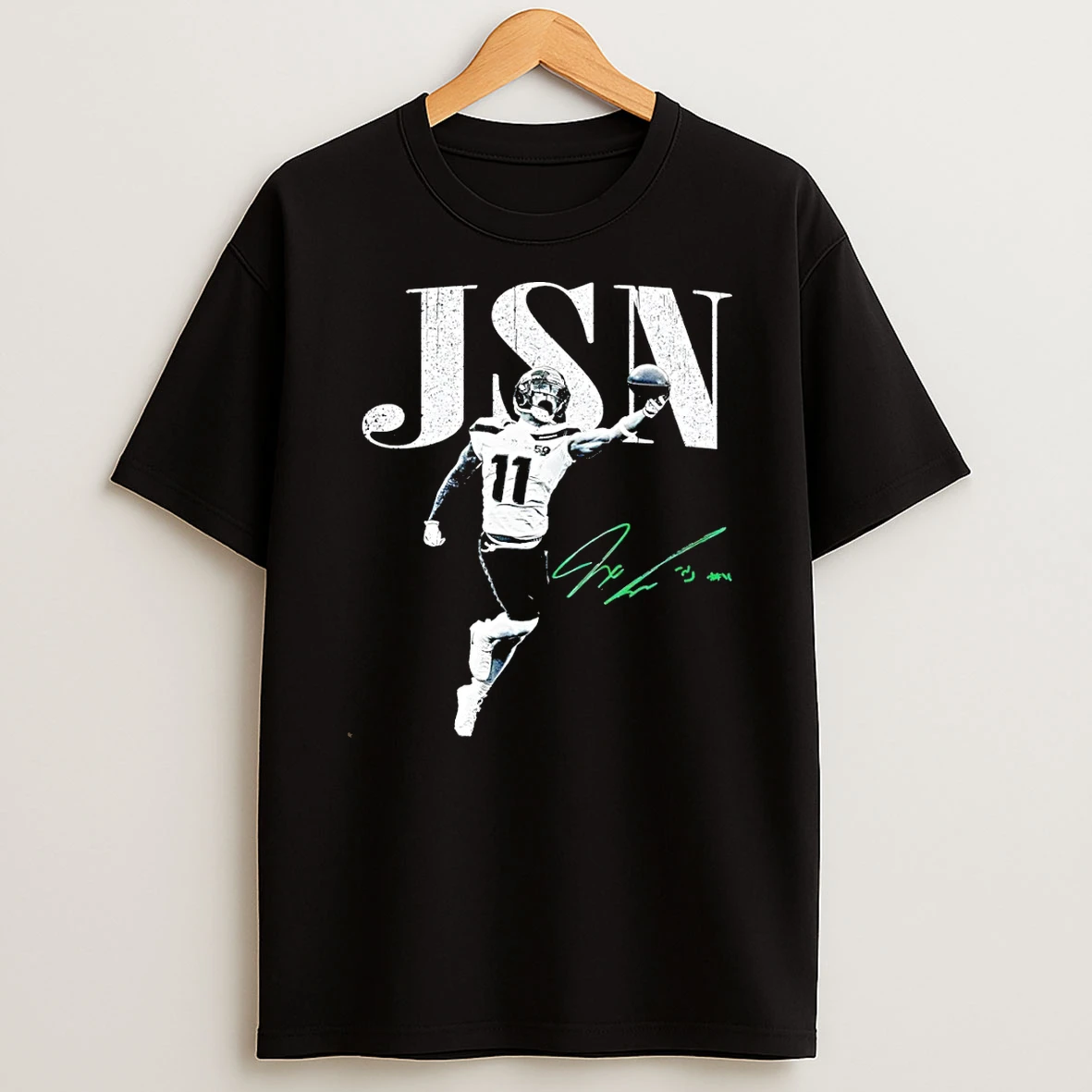 Jsn Jaxon Smith Njigba Posing Seattle Seahawks Football Signature Vintage T Shirt