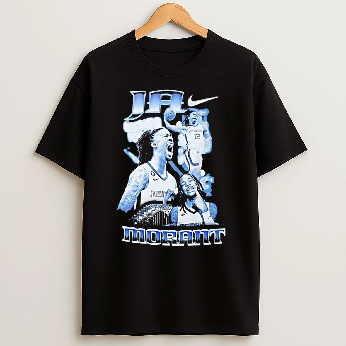 Ja Morant Memphis Grizzlies Basketball Nike Logo T Shirt