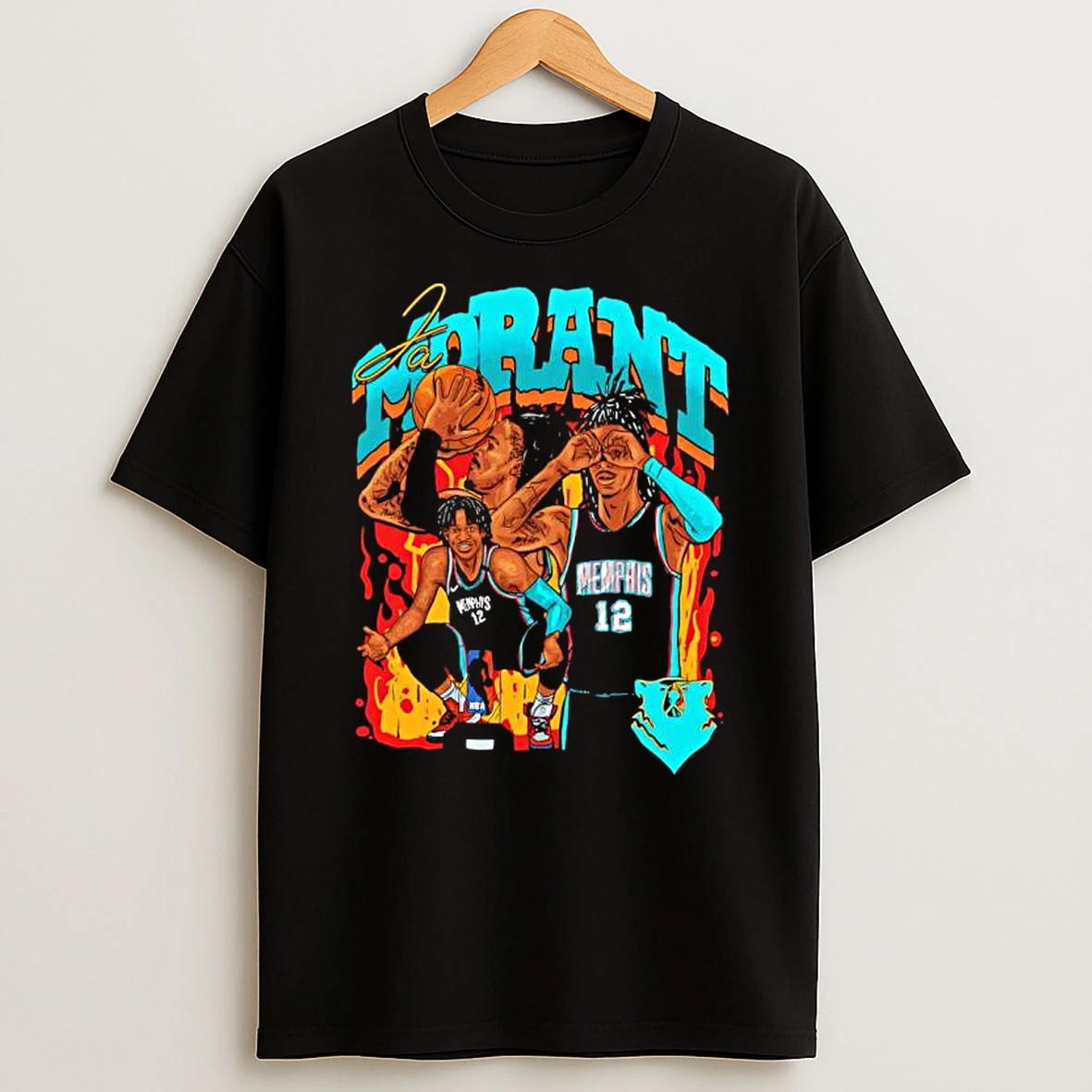 Ja Morant Memphis Grizzlies Jersey Nba Player T Shirt