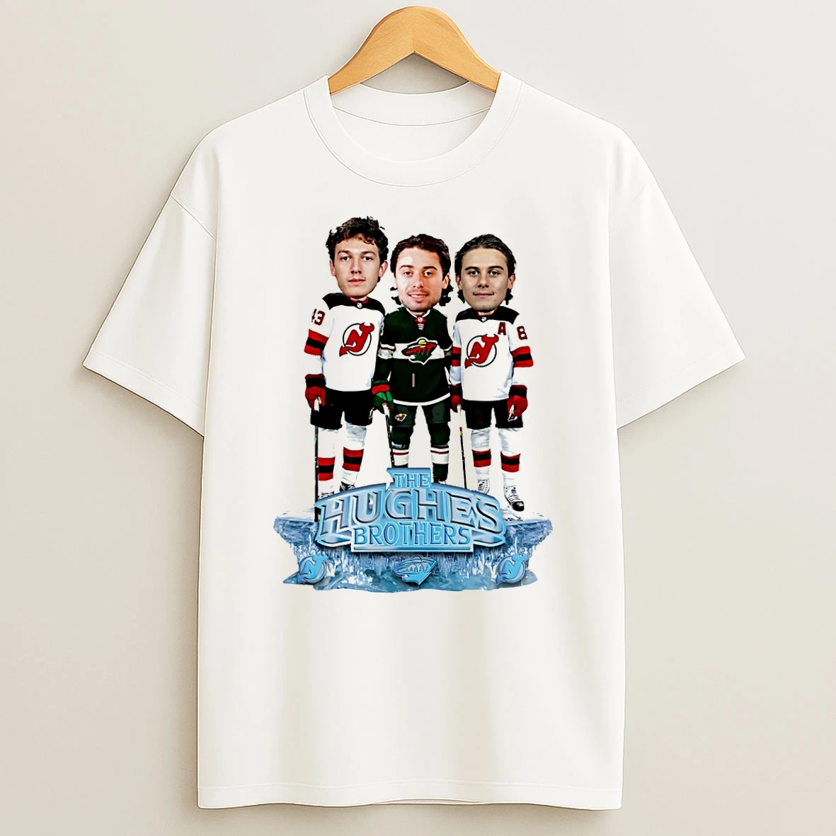 Jack Hughes Luke Hughes Quinn Hughes The Hughes Bowl Caricature T Shirt