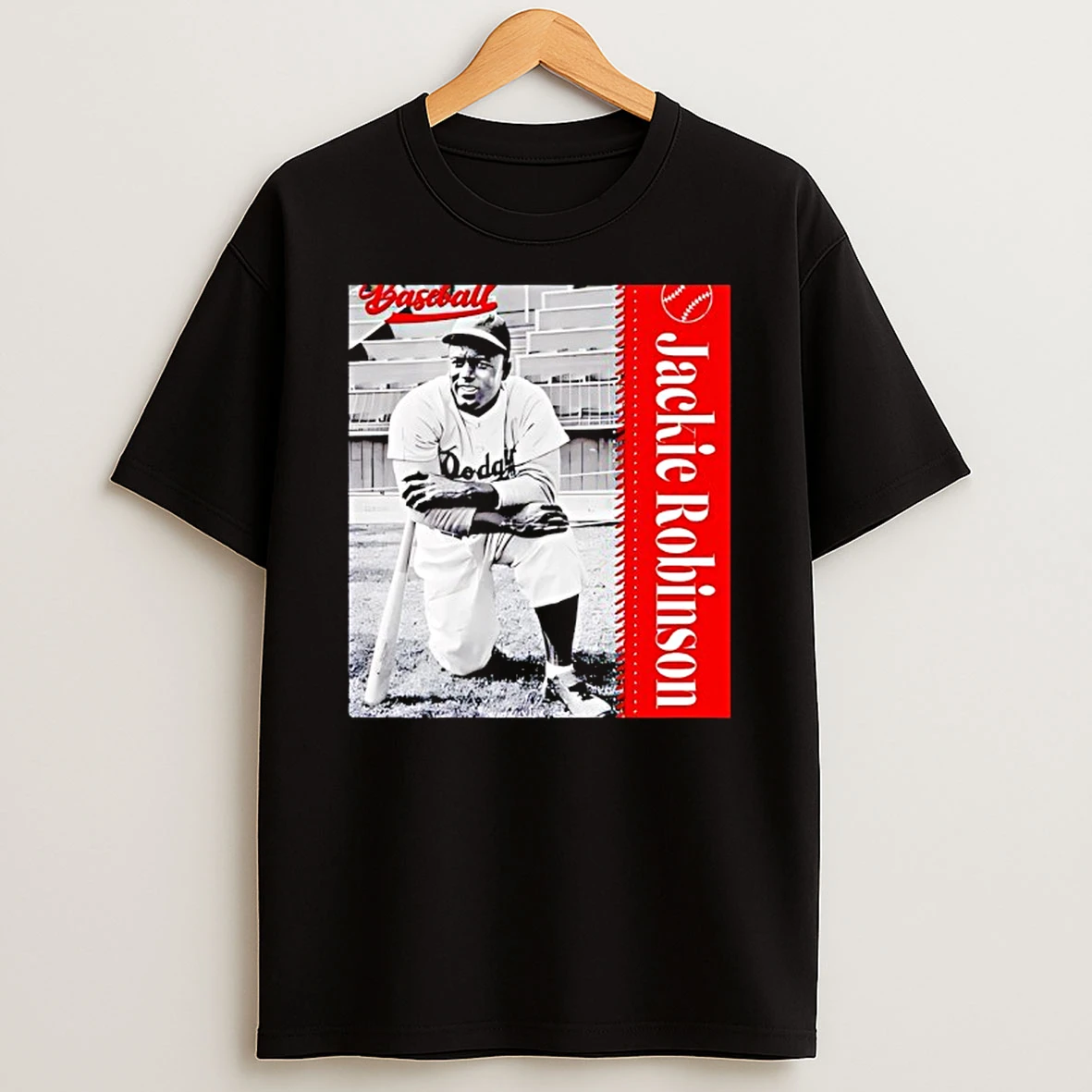 Jackie Robinson Mlb Player Baseball Graphic T Shirt
