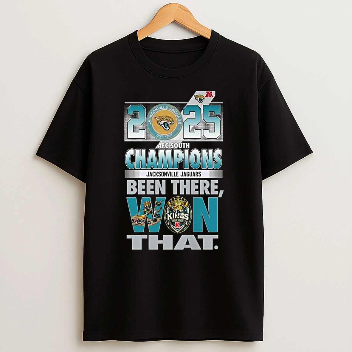 Jacksonville Jaguars 2025 Afc South Division Champions Been There Won That Logo Vintage T Shirt