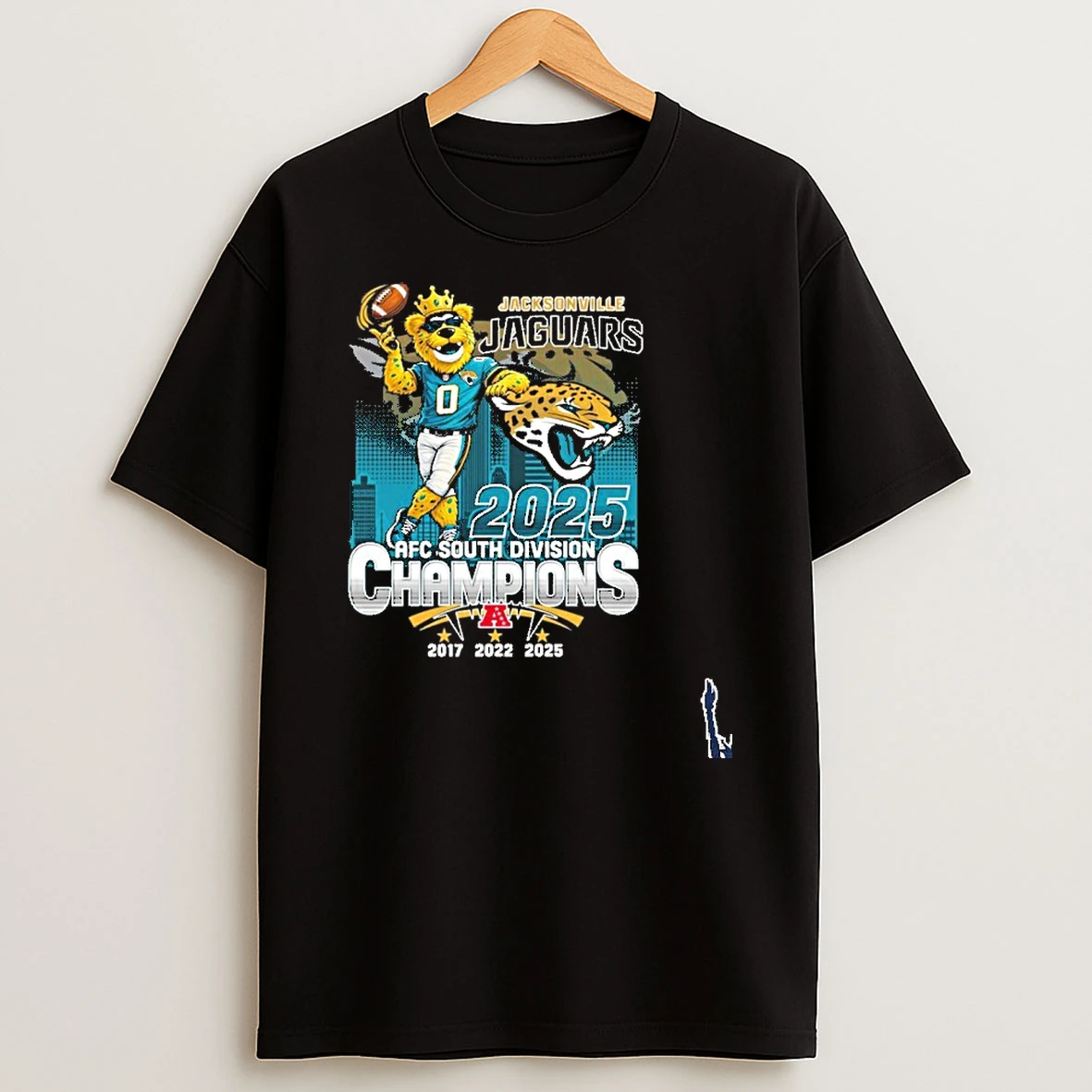 Jacksonville Jaguars Mascot 2025 Afc South Champions T Shirt