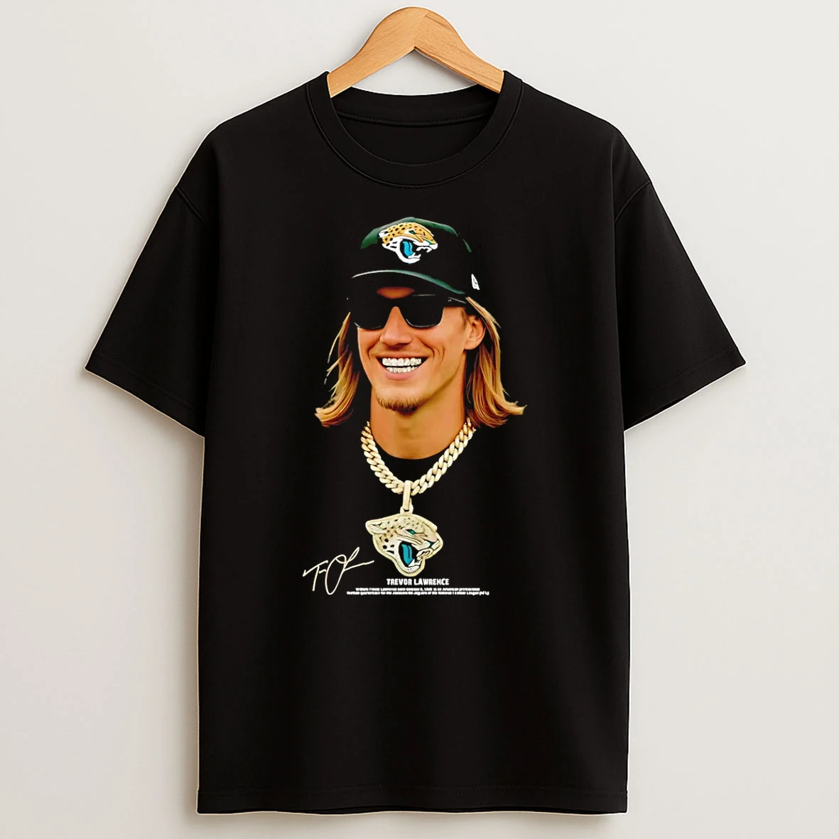 Jacksonville Jaguars Trevor Lawrence Steezy Trev 2026 Signature T Shirt