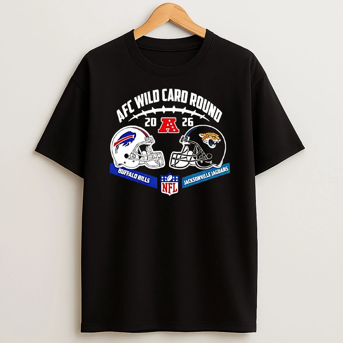Jacksonville Jaguars Vs Buffalo Bills Afc Wild Card Game Helmet Matchup T Shirt