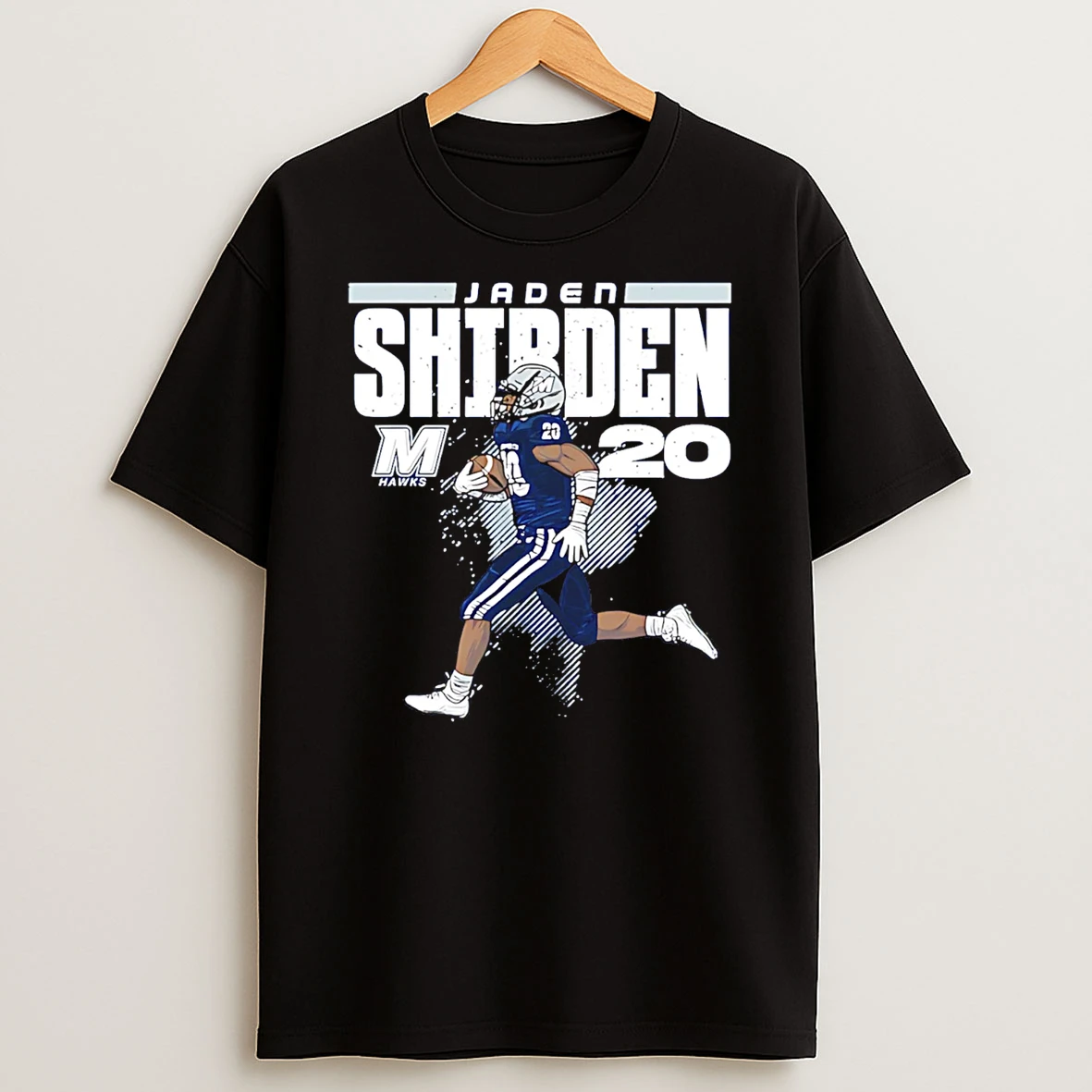Jaden Shirden Monmouth Football Ncaa Caricature T Shirt
