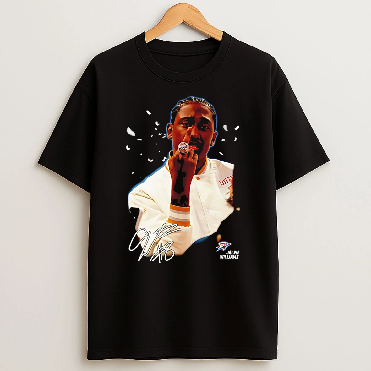 Jalen Williams Okc Thunders Middle Finger Signature T Shirt