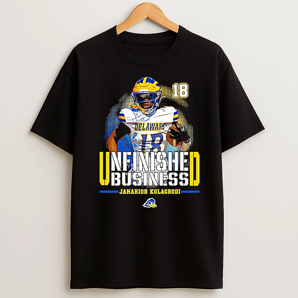 Jamarion Kolagbodi Delaware Football Ncaa Unfinished Business T Shirt