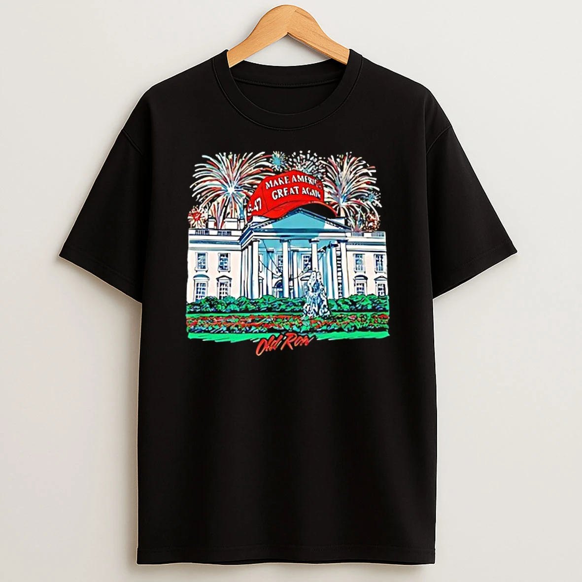 Jarren Duran White House Wearing Maga Big Hat T Shirt