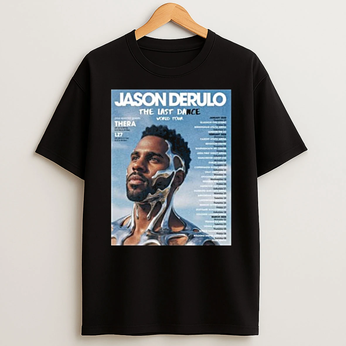 Jason Derulo The Last Dance World Tour 2026 Schedule Tour Dates T Shirt