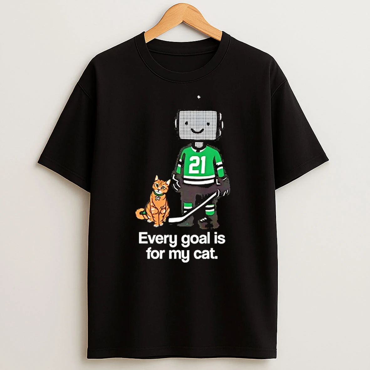 Jason Robertson Goals Are For His Cat Dallas Stars T Shirt